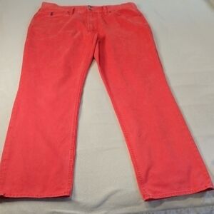 Ralph Lauren Men's Vibrant Red Straight Jeans 36/32